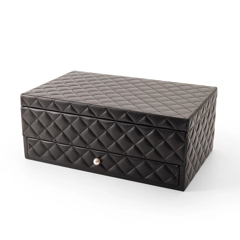 Luxury Jewelry Box Multifunctional Storage Boxes PU Leather Large Jeweler Organizer for Women Ring Holder Necklace Display Gift