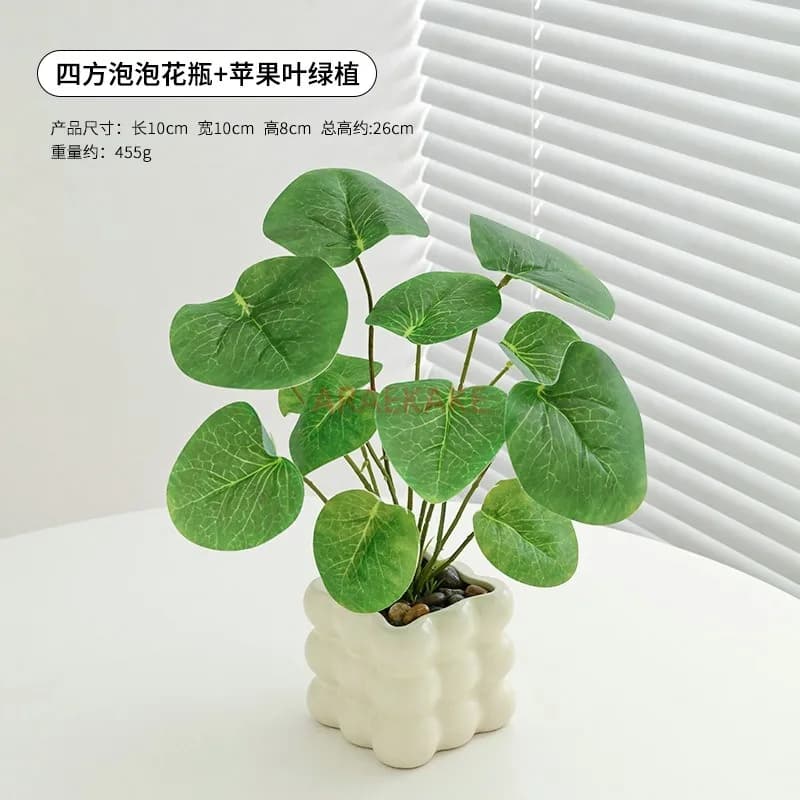 Artificial flower plant decorations simulated green plants, small potted plants, office benches for interiors,