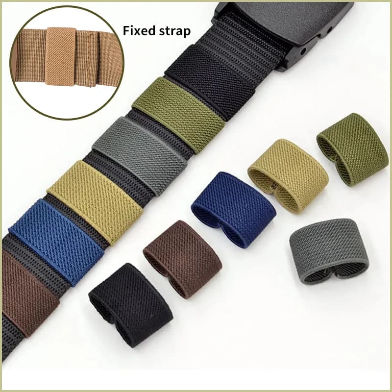 Cinghie di fissaggio da 5 pezzi cinghie elastiche in Nylon elastico, Organizer per zaino, Organizer per cintura, fascette per cavi, gancio e anello
