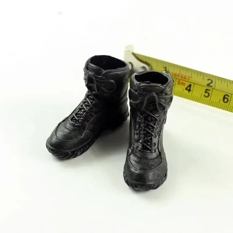 1/6 Scale Soldier Not Hollowed Shoes Sneakers Mountain Hiking Boots Model for 12" Male Action Figure Body with Detachable Feet