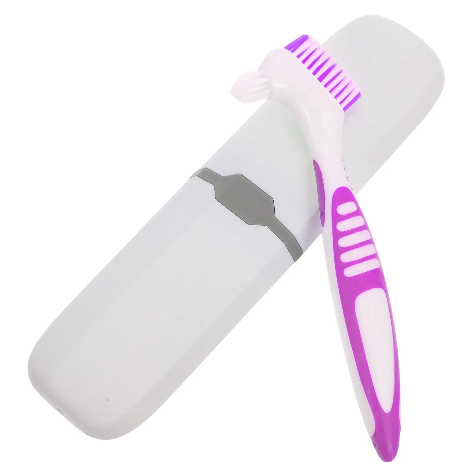 Set da Viaggio Portatile: Spazzolino, Spazzola per Denti Finti, Contenitore per Apparecchi Ortodontici, Organizzatore per la Cura Orale, Tazza da Viaggio con Spazzolino
