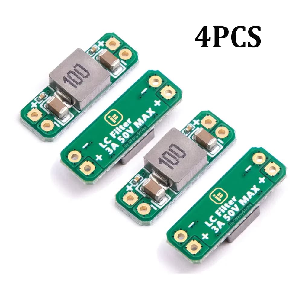 4PCS LC 3A 5-30V Filter Module Built-in polarity reverse protection for RC FPV Freestyle Drone Camera Transmitter AV Pa