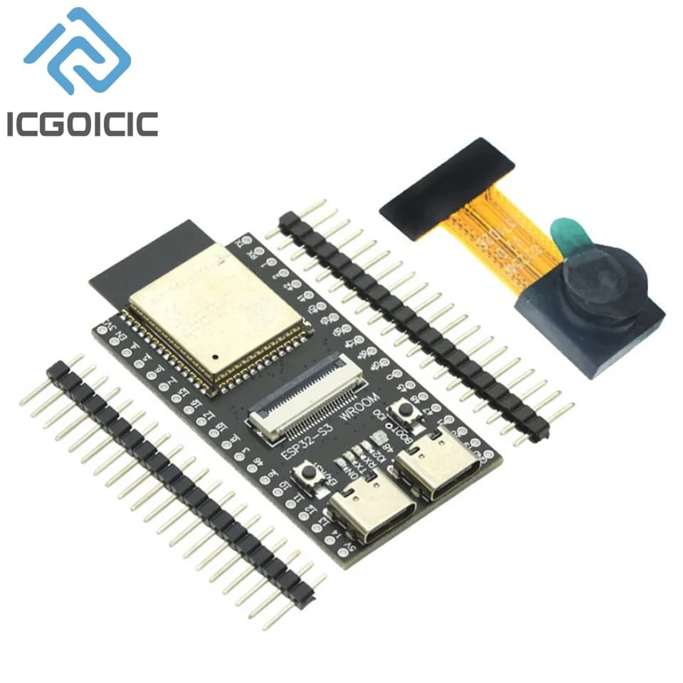 Scheda di sviluppo CAM per ESP32-S3-WROOM, modulo WiFi BT N16R8, kit wireless con supporto per telecamera OV2640 OV5640