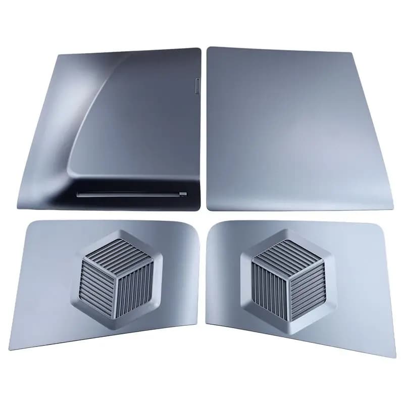 Cover per console PS5 Slim Disc Edition, pannelli laterali con prese d'aria di raffreddamento, accessori per videogiochi.
