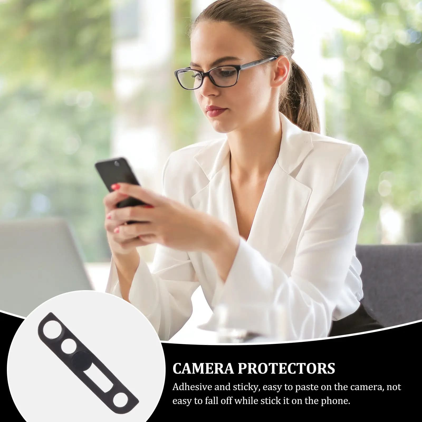 2 Pieces Privacy Protection for Camera, Cover Wall decal for Telephone Front Camera, Prevents Monitoring, Protect Your Privacy