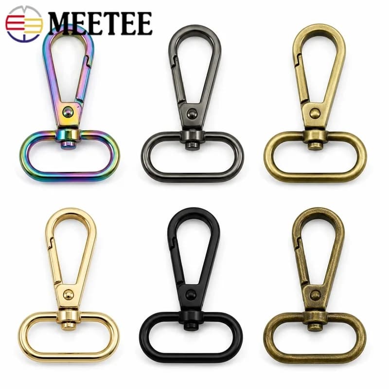 20Pcs 13-38mm Zinc Alloy Swivel Lobster Clasps Snap Hooks for Handbag Straps Dog Collars Keychains Luggage Hardware Repair Kit