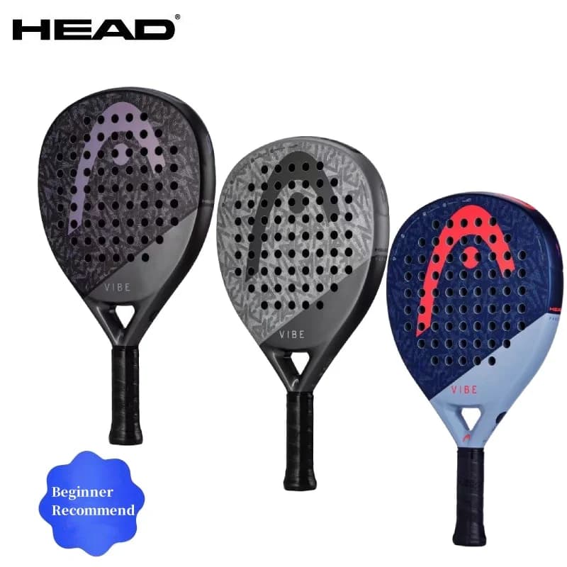 HEAD 2025 NEW VIBE series tennis racks in carbon fiber Eva Memory Flex Foam core Lightweight padel tennis racks