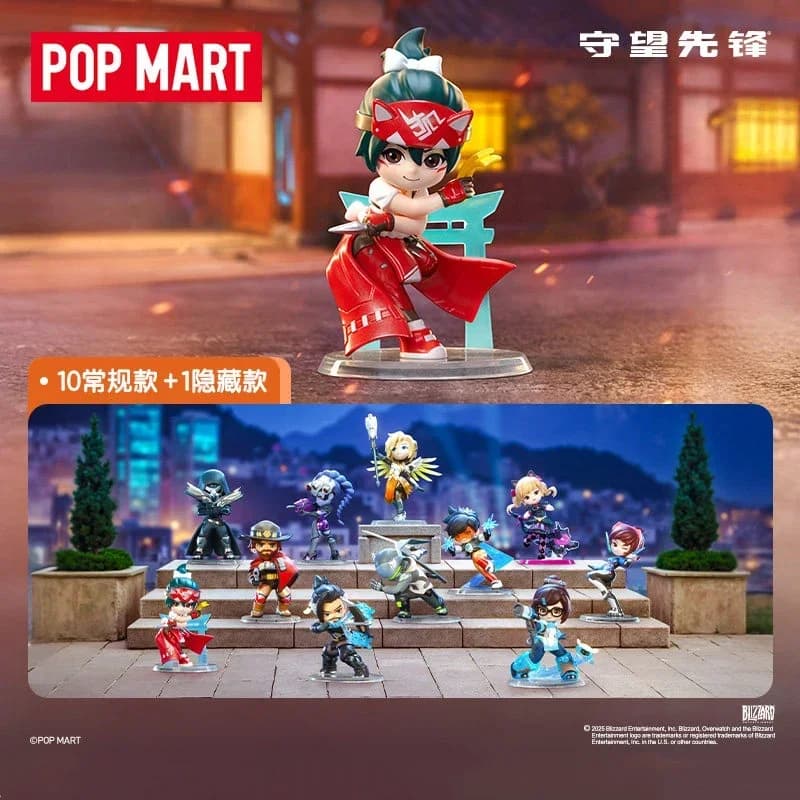 POP MART Overwatch Play of The Game Series Blind Box Guess Bag Mystery Box Giocattoli Bambola Anime Figure Ornamenti da Scrivania Regalo Carino
