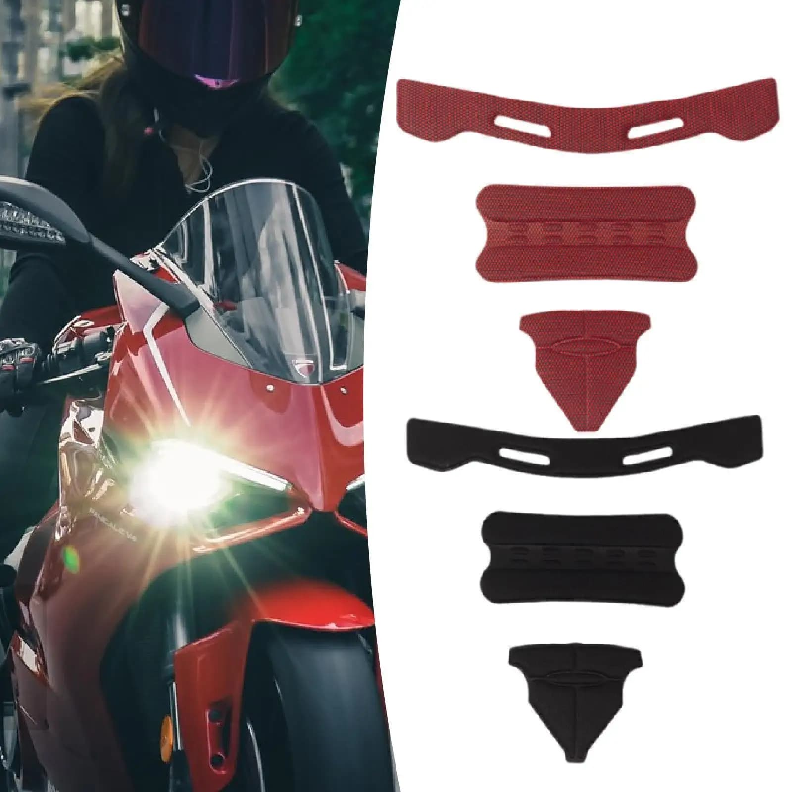Padding kit for helmet Spare cushions Sponge bearings Comfortable cycling helmet bearings Skateboard Road bike Outdoor sports