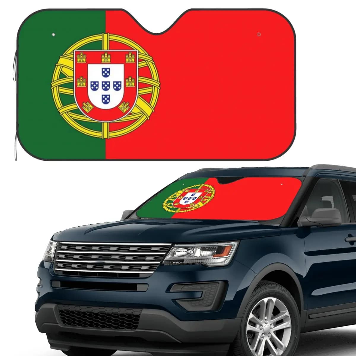 Bandiera del Portogallo Parabrezza Parabrezza anteriore per auto Finestra Parasole Accessori Coperture