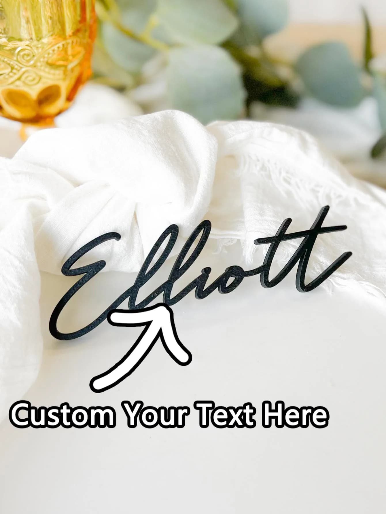 1 personalized seat ticket: customised placeholder ticket with custom wood name, textured and elegant for events, unique laser-engraved accessory