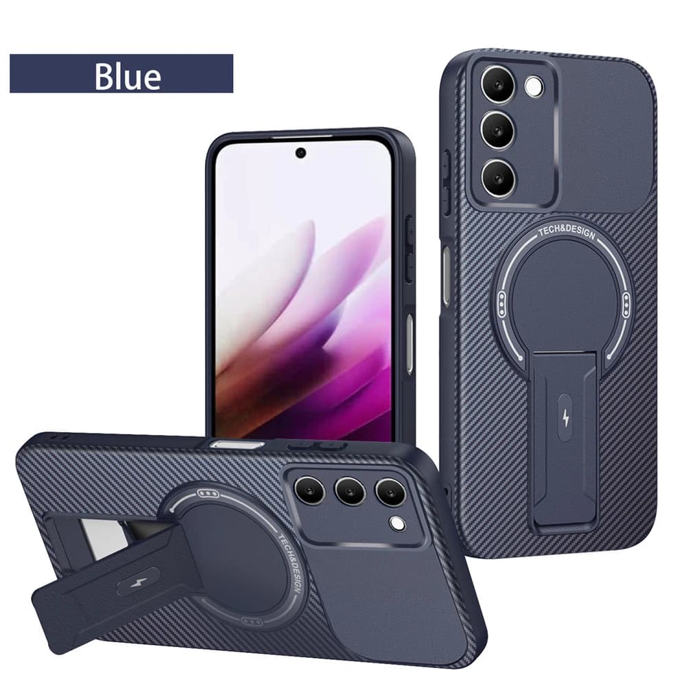 Hidden Magnetic Bracket Shockproof Phone Case For Xiaomi 14T Pro POCO X7 X6 M6 F7 Pro C75 C75 C71 C61 Bumper Protect Back Cover