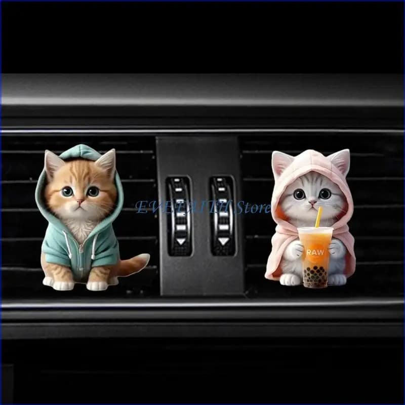 124B Car Deodorant Odore Perfume Diffuser Clip Auto Vent Animal Decoration