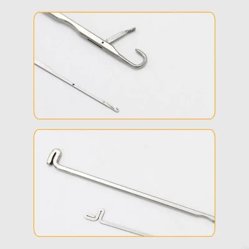 100 Pcs 3-Way Crochet Bracelets Needle Latches Hook Sewing Needle for Knitting