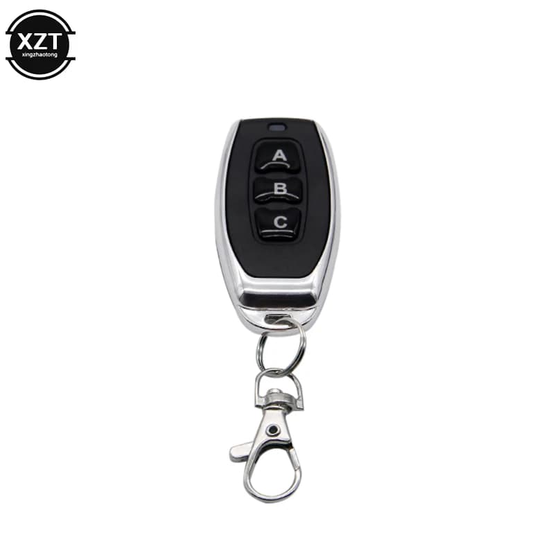 433 MHz Wireless In Metallo 3 Chiave Porta Del Garage Duplicatore Codice di Apprendimento Chiave Fob di Controllo DC 6 V Copia Universale Auto Sistema di Allarme Auto