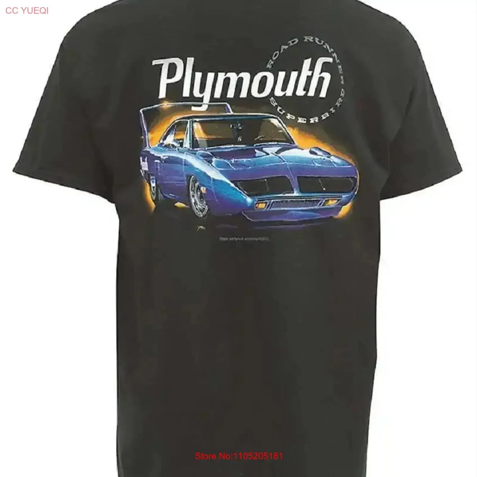 Plymouth Superbird Mens T shirt vintage Washed Stylish streetwear homme Comfortable Unisex Stretched Soft designer clothes