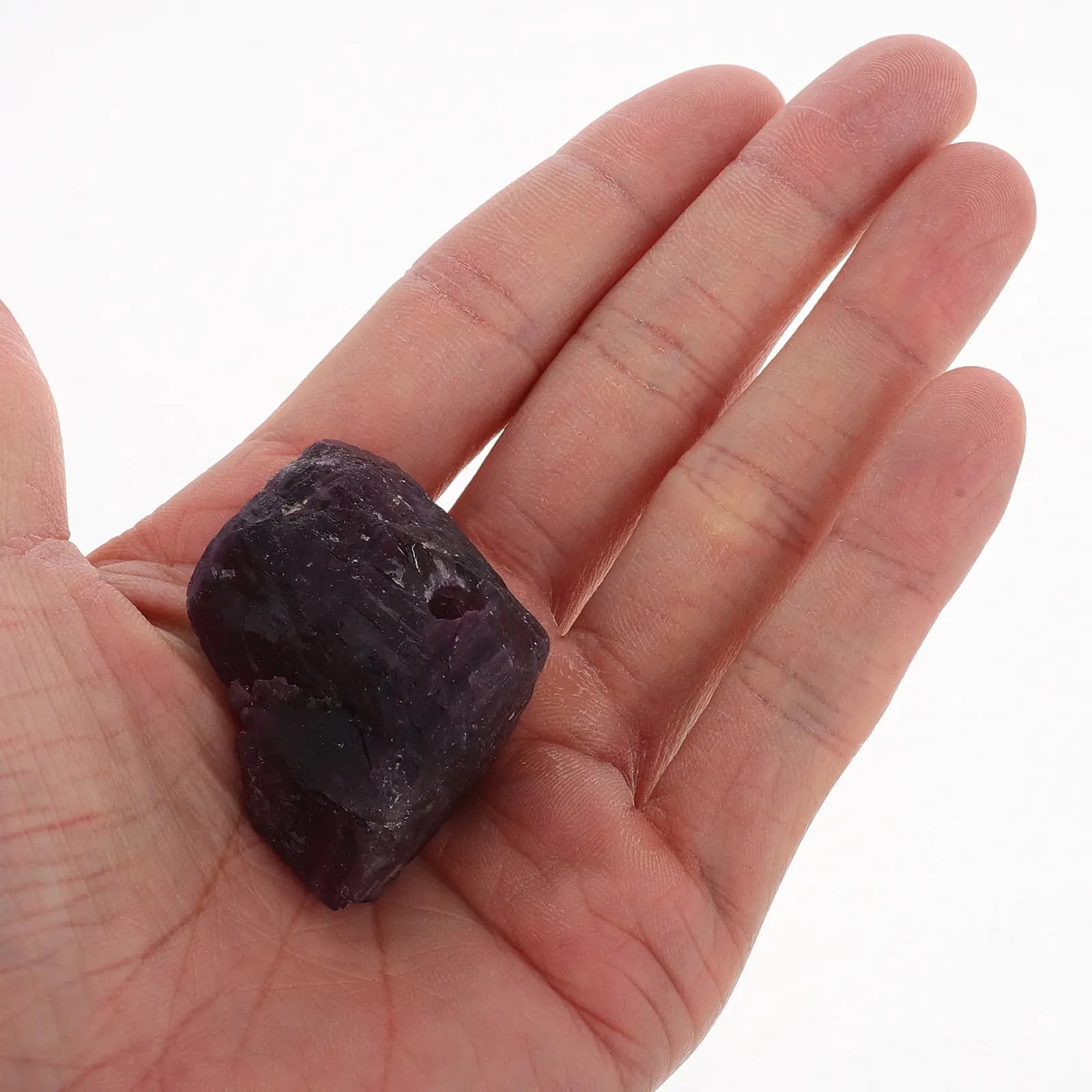 Amethyst Incense Stick Holder Natural Crystal Stone Handmade Aromatherapy Burner for Meditation Yoga Feng Shui Home Decor