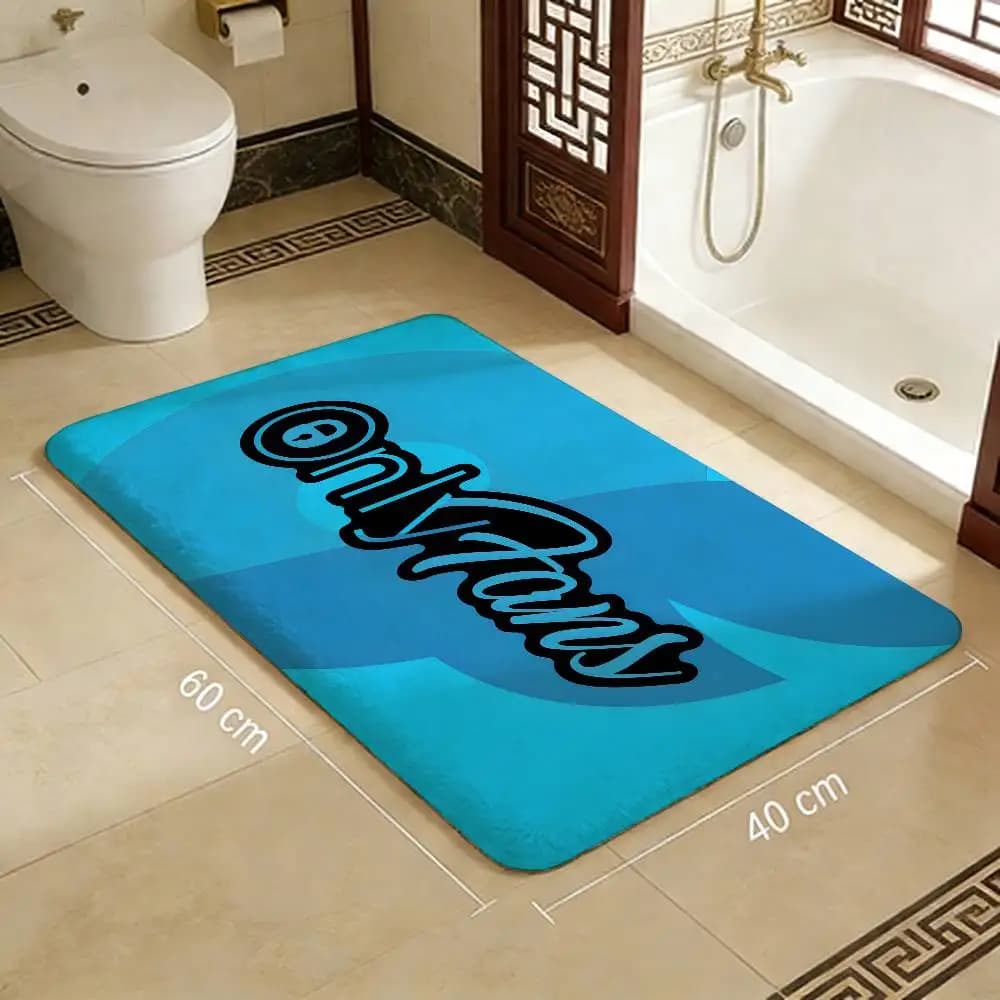 Adult O-OnlyFans Cartoon Kitchen Mat Kids Room Bedroom Decoration Balcony Anti-Slip Doormat Living Room Alfombra