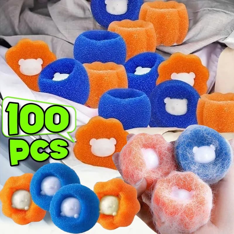 Kit di palline per bucato magiche Vestiti riutilizzabili Strumento per la pulizia dei peli Dispositivo per la rimozione dei peli degli animali domestici Lavatrice Catcher peli di cani e gatti Palla per bucato