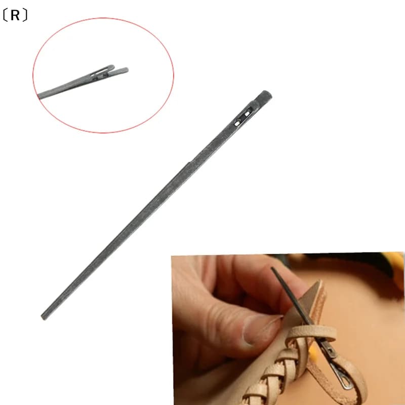 maveraRzis1pc ago per maglieria artigianale in pelle fai da te doppio foro corda in pelle ago per pizzo onderwinter2 onder