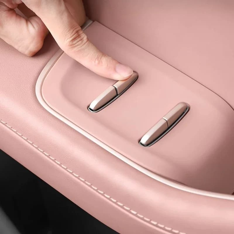 Per NIO ES8 2023-2024 Pad in Silicone sulla Porta Scatola di Immagazzinaggio Maniglia Della Porta Pad Decorazione di Interni Auto Modifica Forniture Accessori