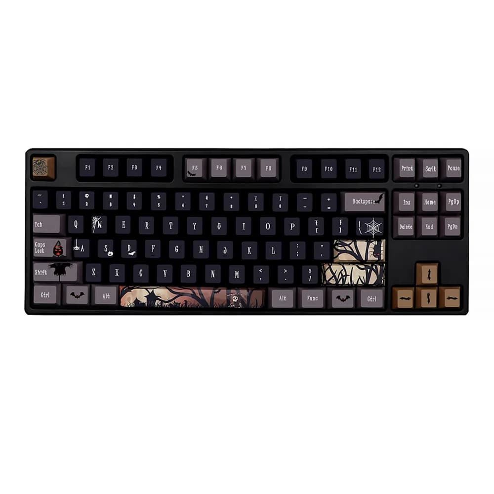 136 tasti Halloween Keycaps Cherry Profilo PBT Sublimazione della tintura Tastiera meccanica Keycap MX Switch con 1.75U Shift ISO Enter