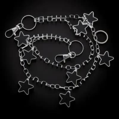 Double-layer Belt Chain Jeans Accessories Female Punk Pants for Women Decorative Trousers