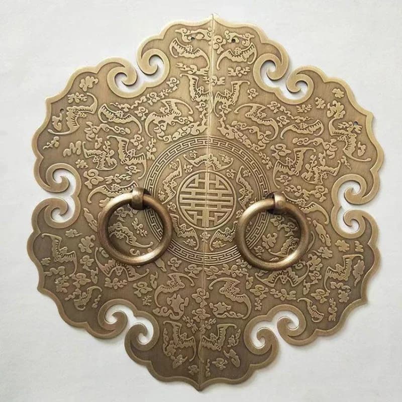 Cinese antico ottone addensato maniglia dell'armadio accessori per mobili scarpiera armadio porta maniglia retrò decorazione della casa