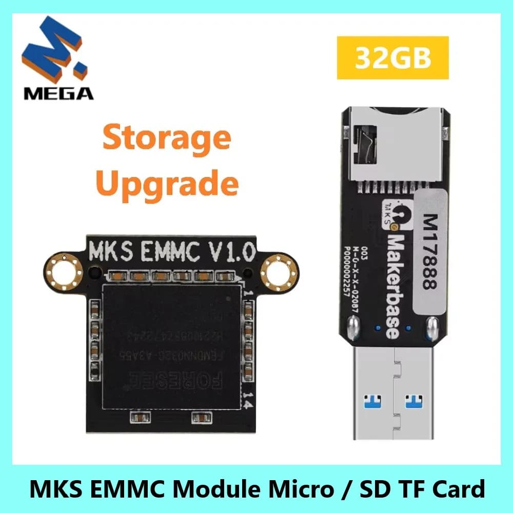 Per Elegoo Neptune 4 Makerbase MKS EMMC-ADAPTER V2 USB 3.0 Memorizzazione della scheda Aggiornamento per Elegoo Neptune 4 Pro/Plus/Max Per KLP1