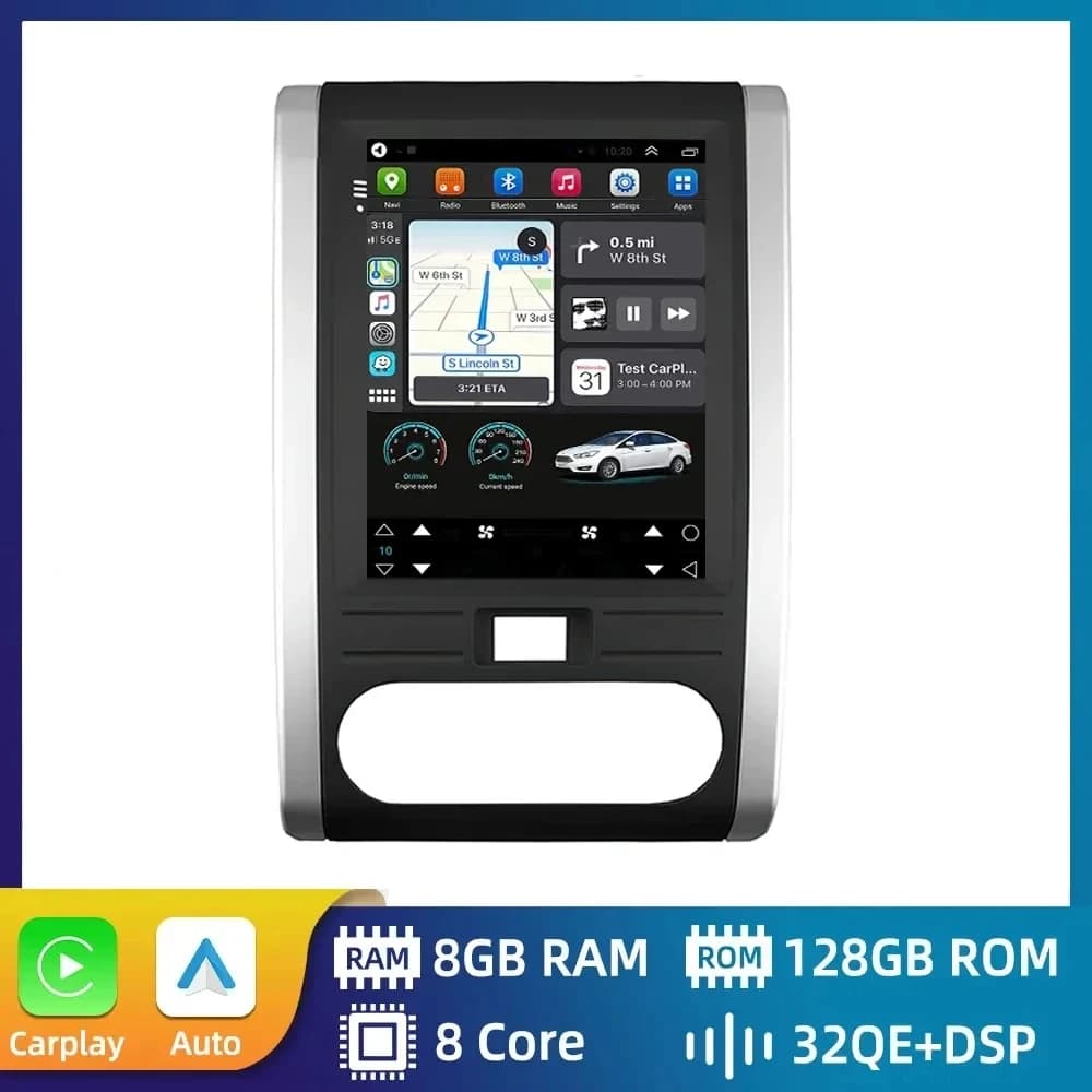 Autoradio da 9,7 pollici Android 14 per lettore multimediale GPS stile Tesla per Nissan X-trail T31 MX6 2007 - 2015 Carplay Auto DSP