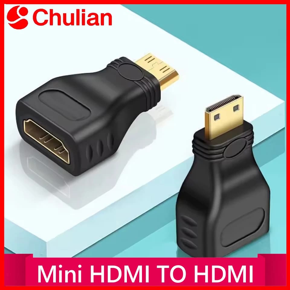 QGeeM MINI HDMI MASCHIO A HDMI UN ADATTATORE FEMMALE convertitore HDMI a MINI HDMI Adatper 1080 P 2K 4K PER MINI PC HDTV HD TELECAMERA 5504