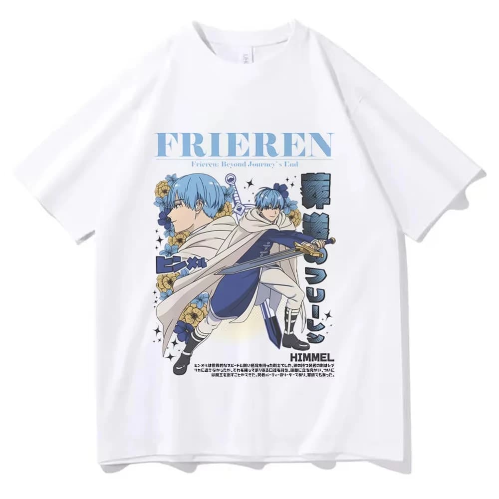 T-shirt Frieren 2026 per Adolescenti, Stile Anni '80, Kawaii, Grunge, Trendy, Universitaria, Moda Pop, Comoda Streetwear
