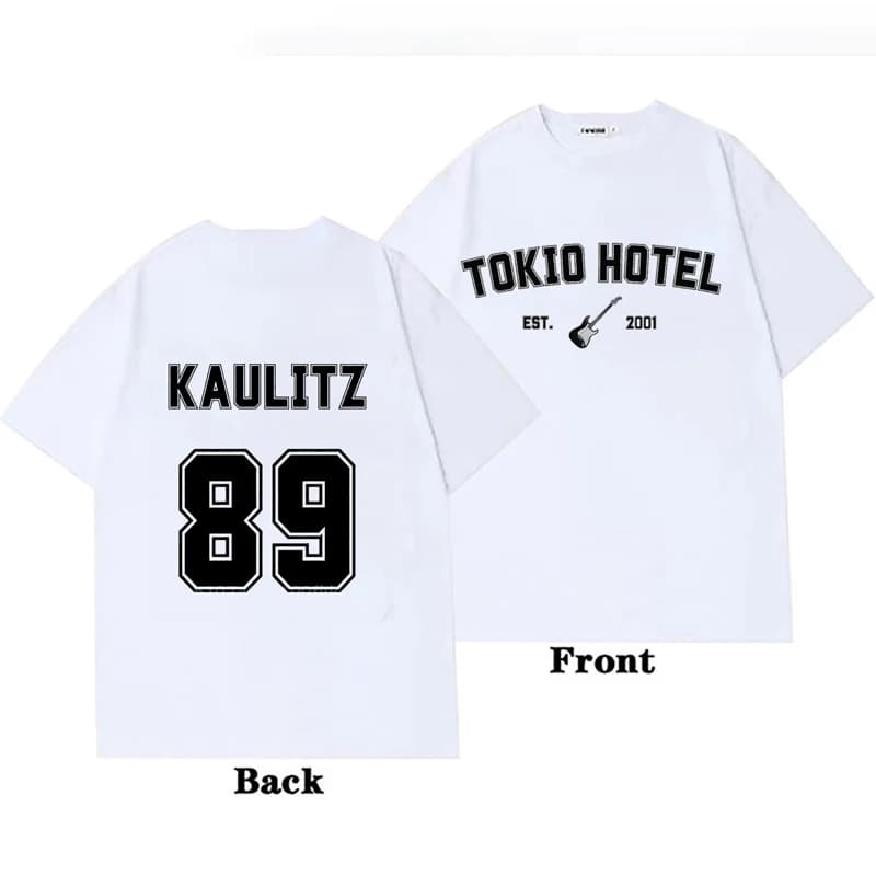 Rock Band toyio Hotel Kaulitz Graphic Print T Shirt Fashion Punk Short Sleeve Casual Hip Op Streetwear Plus Size T Shirt Woman