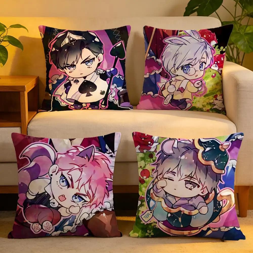 Lining cushion cover, soft and delicate on the skin, decorative for sofa, home decorations, Villains Are Destined To Die, pillow lining