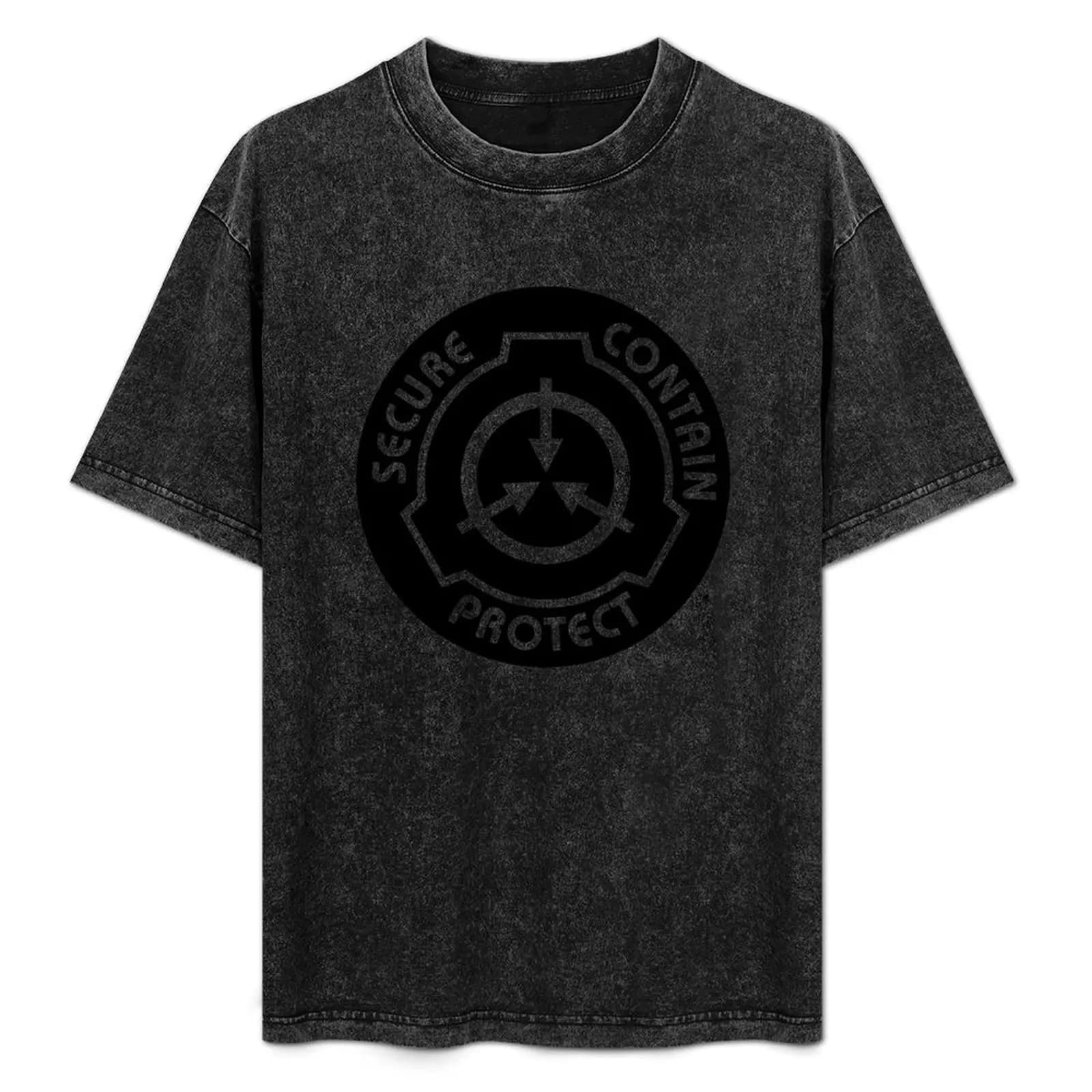 T-shirt con emblema della Fondazione SCP Secure Contain Protect, comoda maglietta da indossare ogni giorno