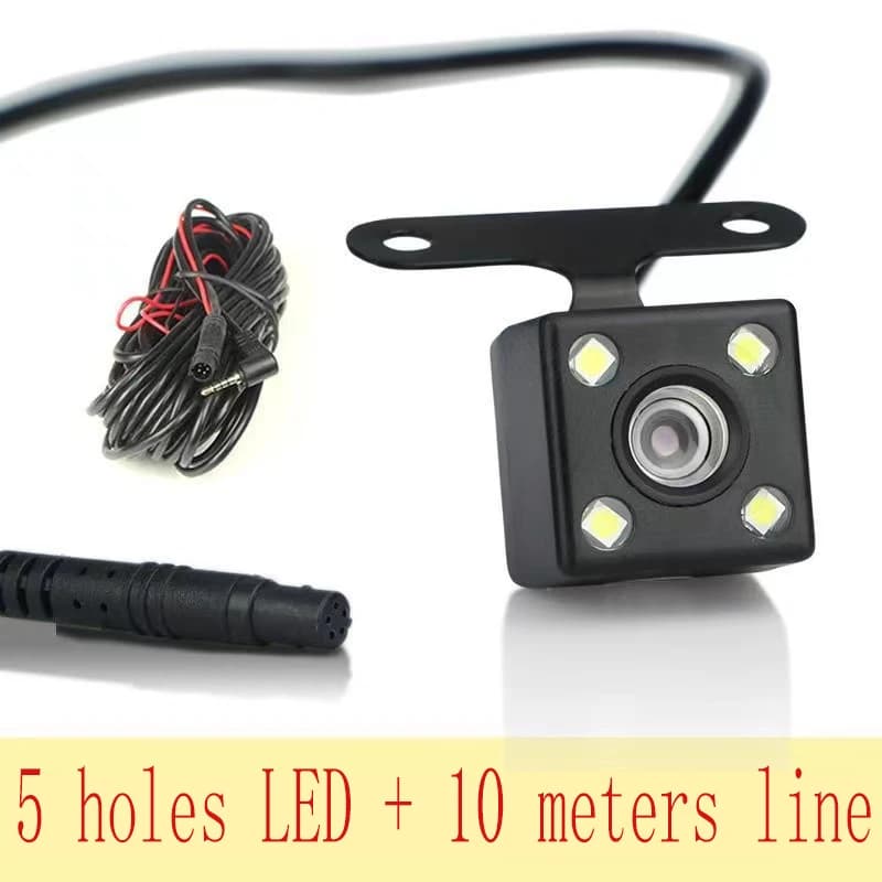 Telecamera per retromarcia per auto HD a 5 pin Videocamera per retromarcia 4LED per visione notturna da 170 gradi per telecamera di parcheggio per auto Accessori per auto