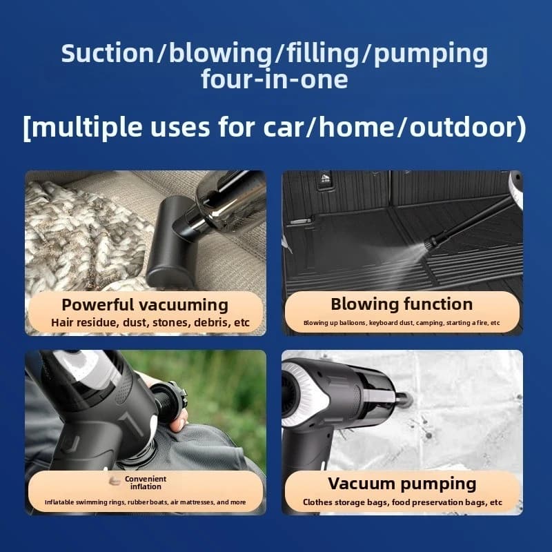 Mini Aspirapolvere Domestico per Peli di Animali, Aspirapolvere per Auto Completamente Automatico Senza Fili, Strumento per Rimozione Peli di Cani e Gatti