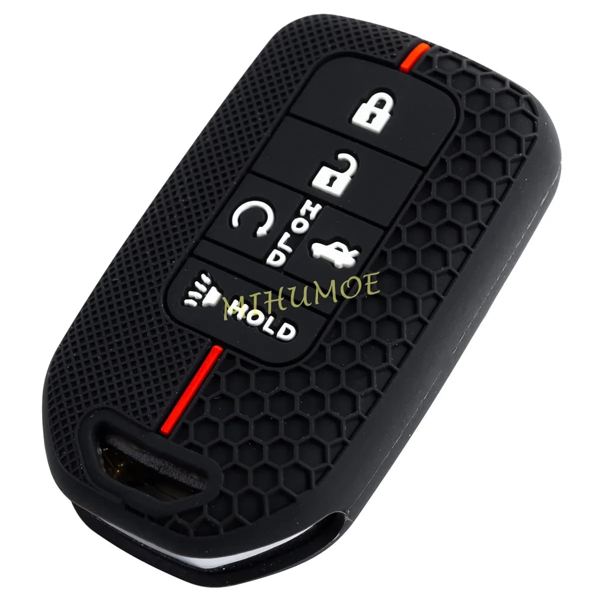 Cover per chiave auto a 5 pulsanti per Honda Civic Accord CR-V Pilot Insight, custodia portachiavi in silicone, accessori