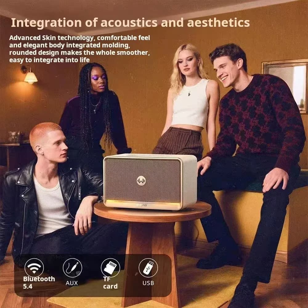 W-KING H330 Portable Wireless Bluetooth Speaker Home Desktop Computer Speaker 100W High Power TWS Stereo Bass Camping Speaker