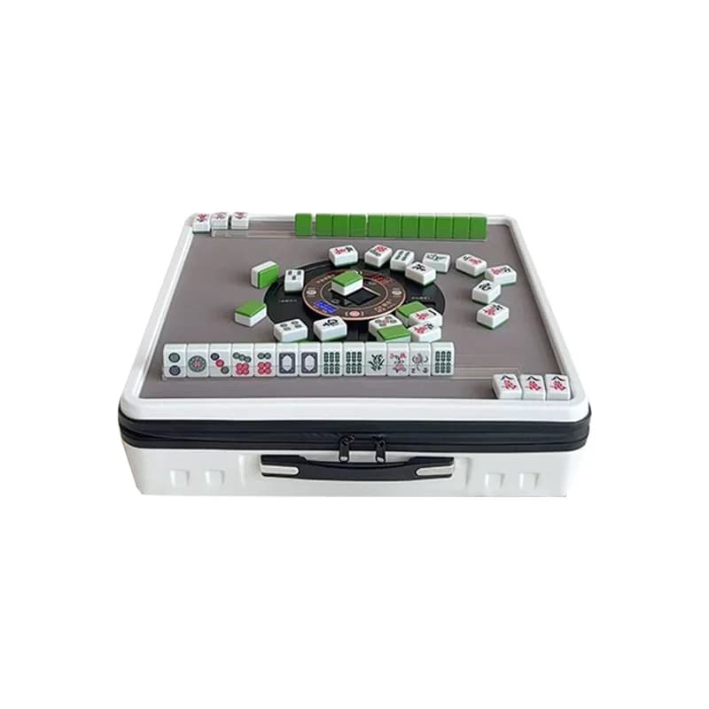 Machine-Played Four-Player Portable Mahjong Machine with Mahjong Tiles for Household Use