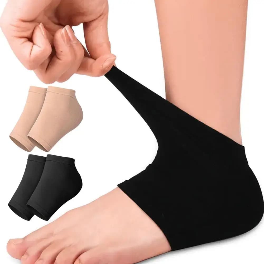 Calzini per Fascite Plantare, in Tessuto Elastico Anti-Screpolature, per Tendinite di Achille, Calli, Spori, Piedi Screpolati, Sollievo dal Dolore, Cuscinetti per Tallone
