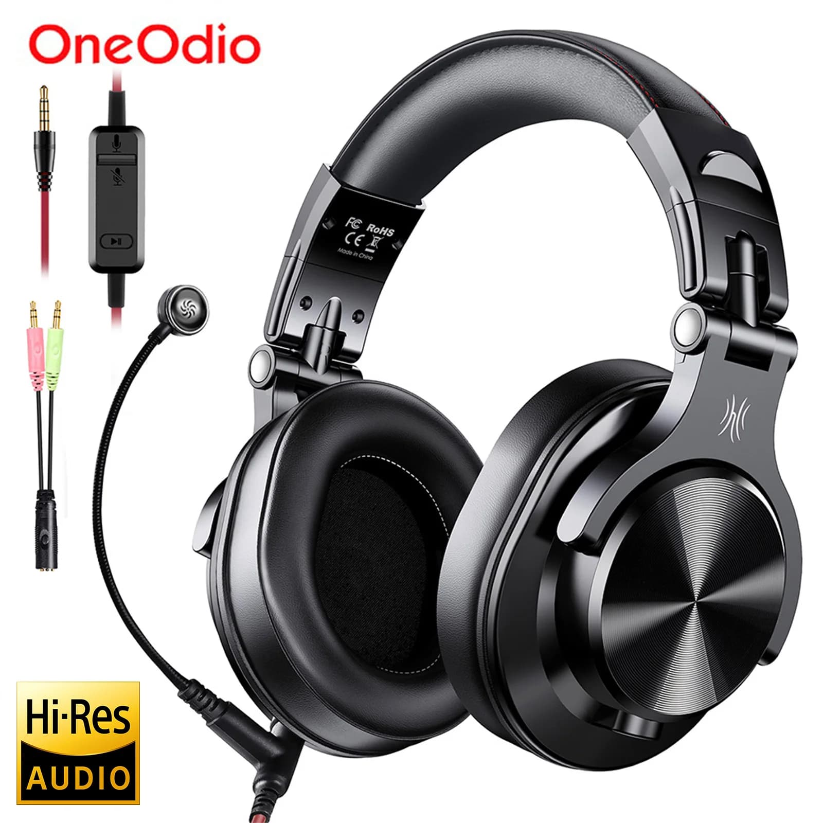 Oneodio A71 Gaming Headphones Studio DJ Headphones Stereo Wired Headphones with PC Microphone PS4 Xbox One Gamer