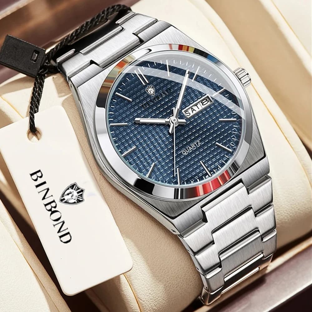 Nuovi regali da uomo Orologi da polso al quarzo moda Design a griglia impermeabile Top Luxury Watch Uomo Orologi automatici da uomo Tudo Por 1 Real