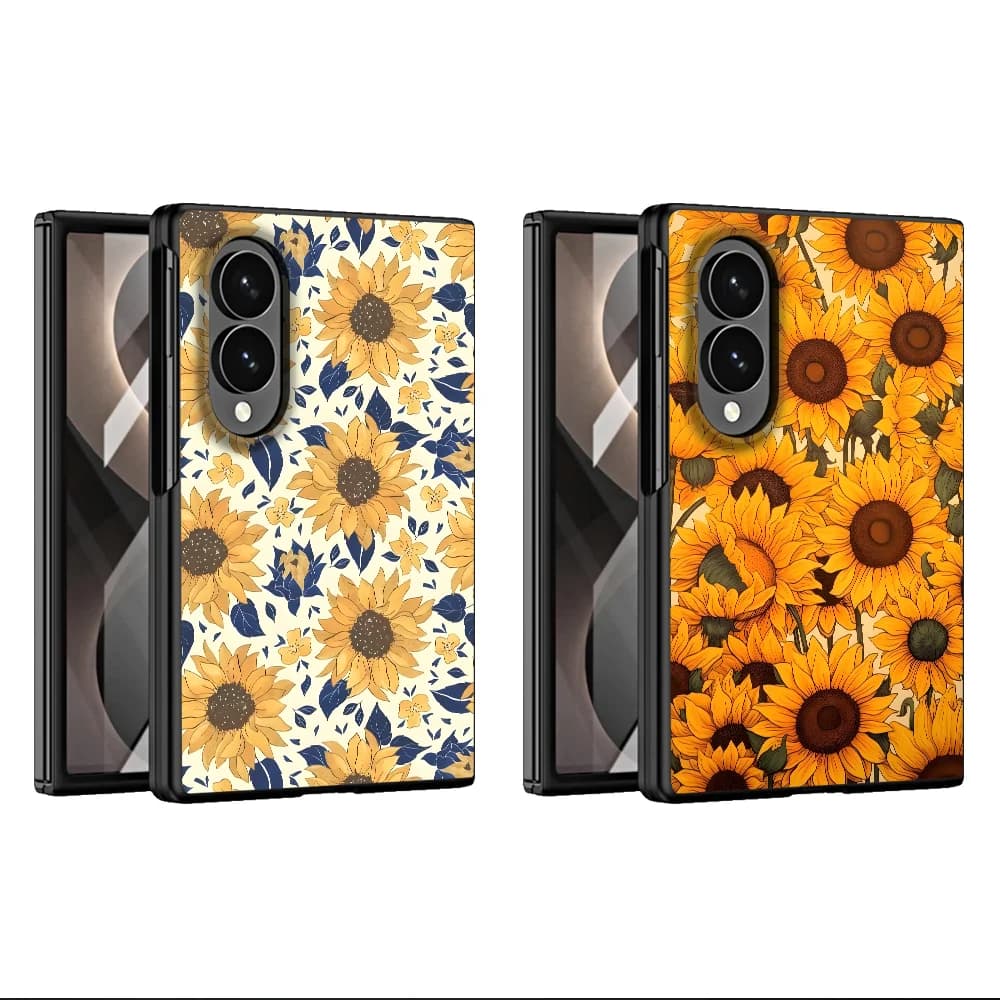Flower Sunflower Phone Shell Case for Samsung Galaxy Z Fold 8 Z Fold8 Wide ZFold8 Ultra