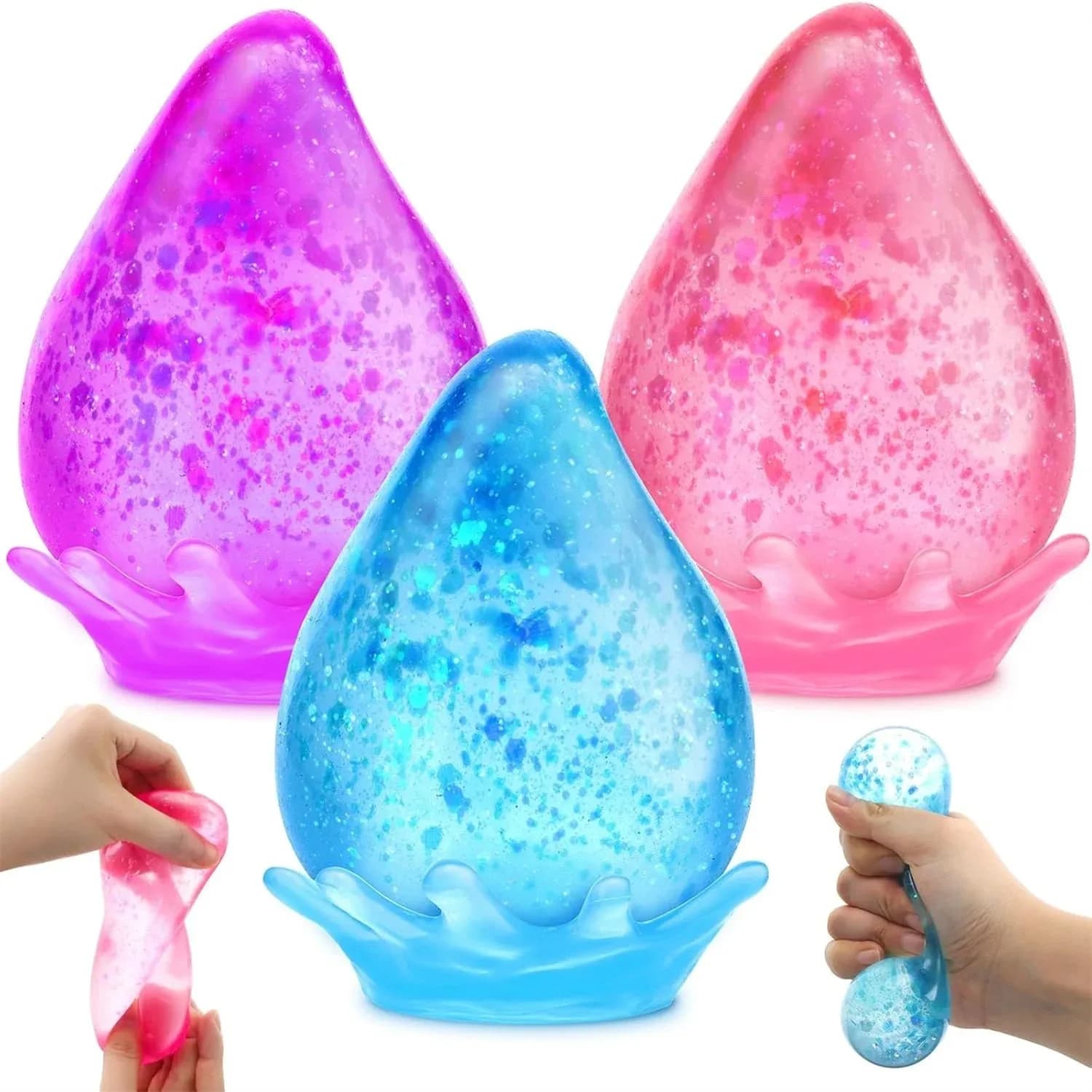 Palline Antistress Morbide Dream Squishy, Giocattoli Sensoriali in Silicone per Bambini con Autismo, ADHD, Regalo di Compleanno