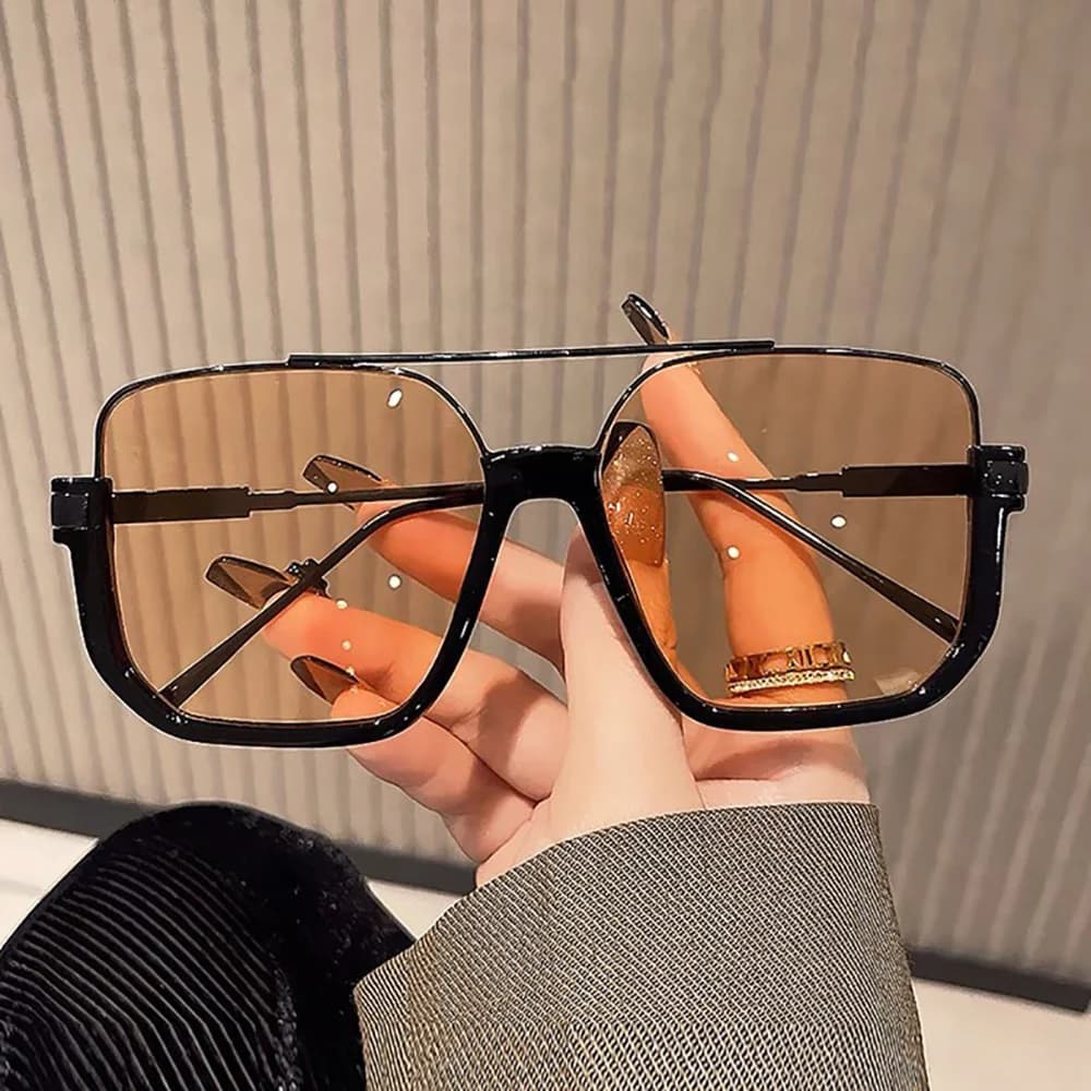 A beam sunglasses large frame Korean version sunglasses sunglasses UV protection lower half frame