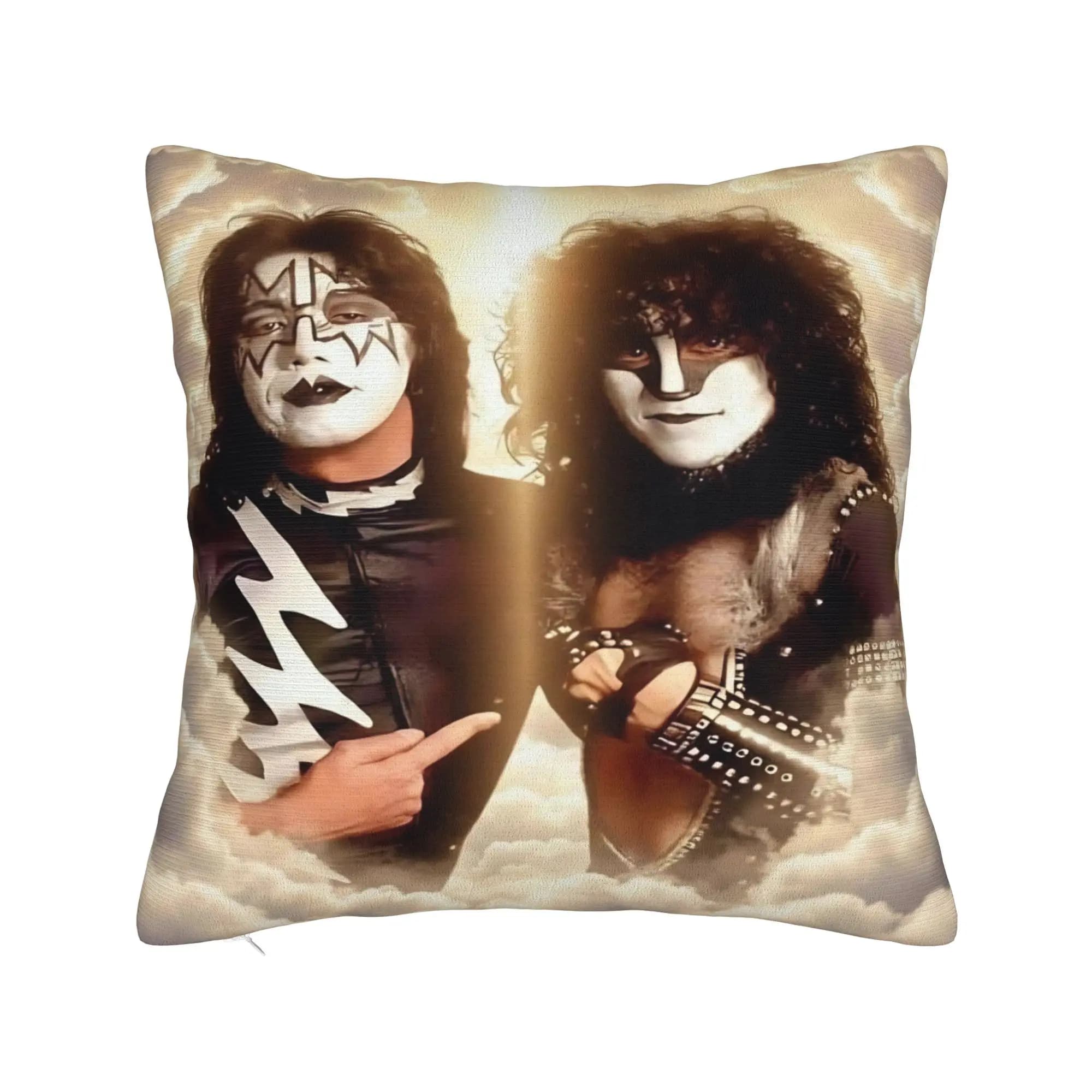 Fodera per cuscino Kiss Rock Band, federa alla moda per divano, letto, soggiorno, federe personalizzate, regalo