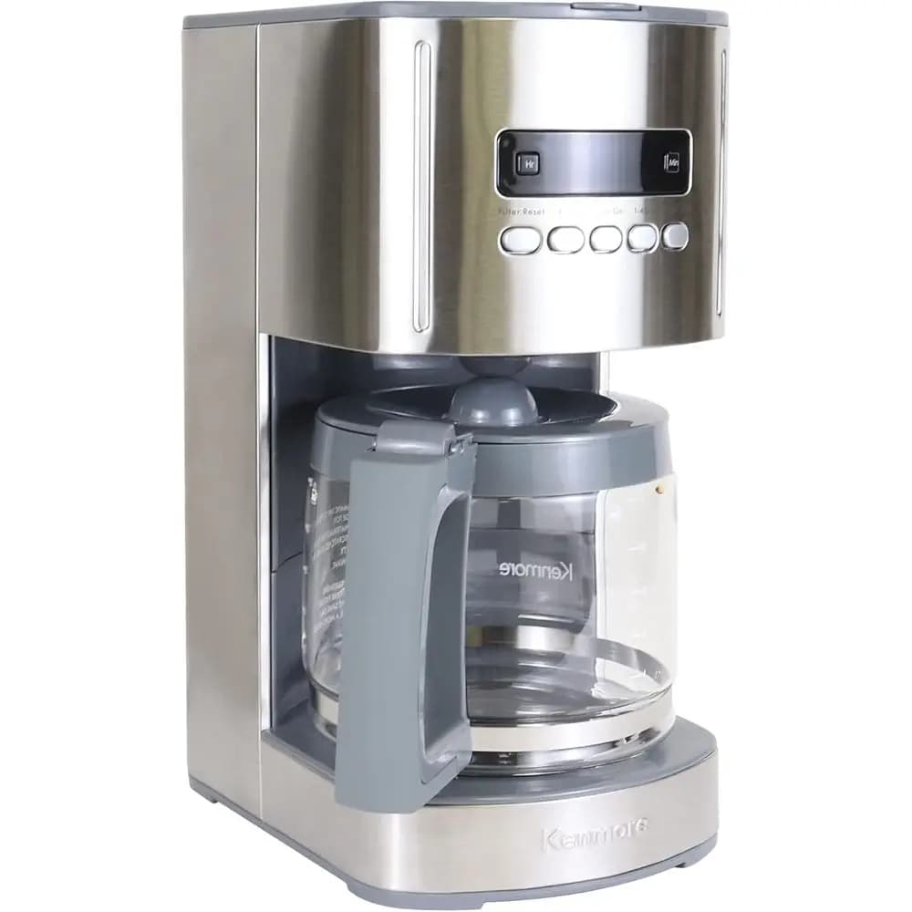 Macchina da Caffè Programmabile da 12 Tazze con Caraffa in Vetro, Funzione Pausa e Versamento, Spegnimento Automatico, Serbatoio Grande, Filtro Riutilizzabile, Lavabile in Lavastoviglie