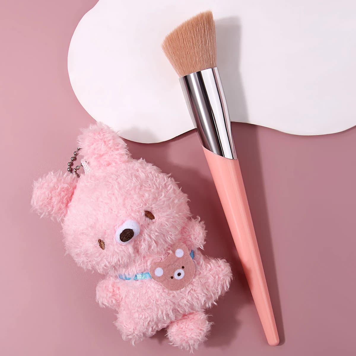 Professional Liquid Bottom Brush, Umbrella Repair Brushes, Beauty Tools for Female Face Makeup