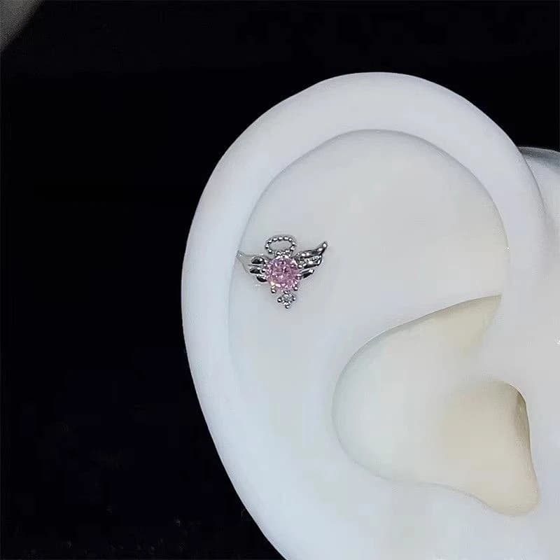 Angel Wing Earrings For Women Elegant Stud Unique Personality Ear Bone Party Accessories